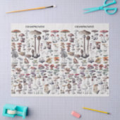 ヴィンテージキノコのコラージュの切り離し 薄葉紙 (クラフト)