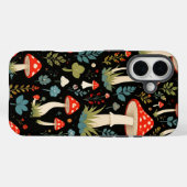 ヴィンテージキノコのスマホケース Case-Mate iPhoneケース (裏面 (横))
