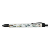 ヴィンテージキノコ可食図 黒ボールペン (トップ)