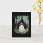 ヴィンテージキノコ幽霊ハロウィーン幽霊インザフォア カード (黄色い花)