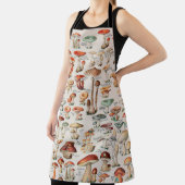 ヴィンテージキノコ菌イラストレーションI エプロン (インサイチュ)