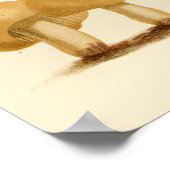 ヴィンテージキノコ1861アートプリントイエロー ポスター (角)