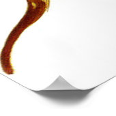 ヴィンテージキプリペジウムストーンイオーキッドフラワー ポスター (角)