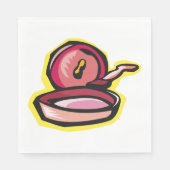 ヴィンテージキャストアイアングリドルレトロ料理アート スタンダードランチョンナプキン (正面)