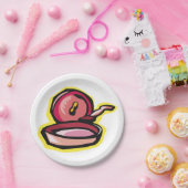 ヴィンテージキャストアイアングリドルレトロ料理アート ペーパープレート (パーティー)