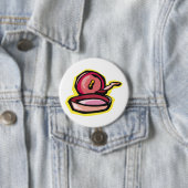 ヴィンテージキャストアイアングリドルレトロ料理アート 缶バッジ (インサイチュ)