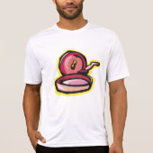 ヴィンテージキャストアイアングリドルレトロ料理アート Tシャツ (正面)