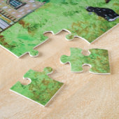 ヴィンテージキャッスルハウスロマカラフルンス ジグソーパズル (側面)