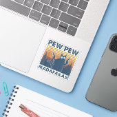 ヴィンテージキャッツピュー・マダファカスおもしろいキャット シール (ノートパソコンとiPhone)