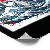 ヴィンテージキャッツラ日本のキャットアおもしろいートキャット ポスター (角)