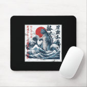 ヴィンテージキャッツラ日本のキャットアおもしろいートキャット マウスパッド (マウス)