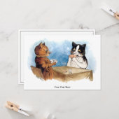 ヴィンテージキャッツ遊のトランプのポーカーbyルイ・ウェインカード カード (正面/裏面インサイチュ)