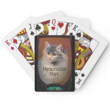 ヴィンテージキャットイラストレーションアールヌーボーペットポートレート