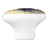 ヴィンテージキャットイラストレーションアールヌーボー エレガント セラミックノブ (側面)