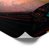 ヴィンテージキャットイラストレーションアールヌーボー エレガント ポスター