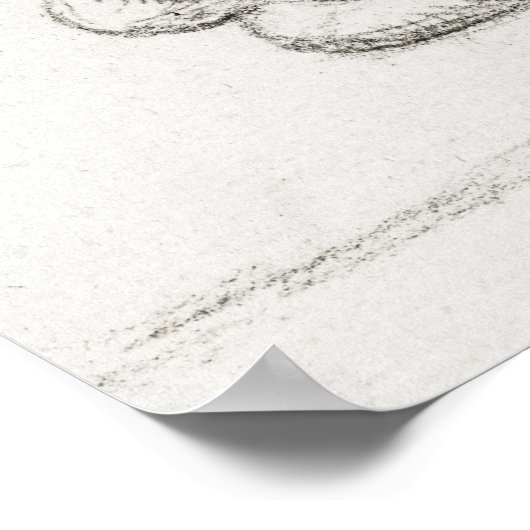 ヴィンテージキャットイラストレーション ポスター (角)