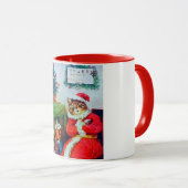 ヴィンテージキャットクリスマスルイワーイン マグカップ (正面右)