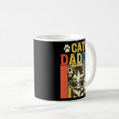 ヴィンテージキャットダディーキャットキャットパパ父親 コーヒーマグカップ (正面右)