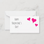 ヴィンテージキャットバレンタインデバレンタイン ノートカード (裏面)