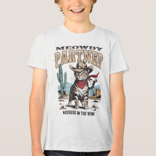 ヴィンテージキャットマイディーパートナーカウボーイ男性へギフト トライブレンドＴシャツ