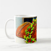 ヴィンテージキャットメリークリスマス コーヒーマグカップ (左)