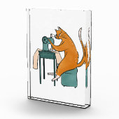 ヴィンテージキャット裁縫 フォトブロック (右)