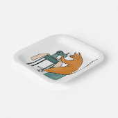 ヴィンテージキャット裁縫 ペーパープレート (傾斜あり)