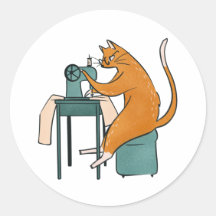 ヴィンテージキャット裁縫