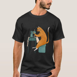 ヴィンテージキャット裁縫 Tシャツ