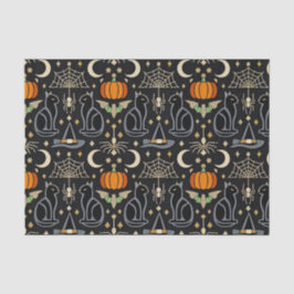 ヴィンテージキャット アールデコ ハロウィン 薄葉紙