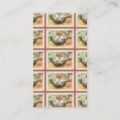 ヴィンテージキャッ遊トのwヤーン・編み物・クロチェット 名刺 (裏面)