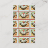 ヴィンテージキャッ遊トのwヤーン・編み物・クロチェット 名刺 (裏面)