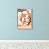 ヴィンテージキャドバリーのココア広告 キャンバスプリント (インサイチュ (ウッドフロア))