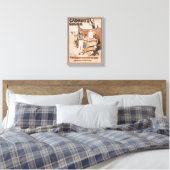 ヴィンテージキャドバリーのココア広告 キャンバスプリント (インサイチュ (寝室))
