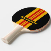 ヴィンテージキャピタルシティストライプラリー名 卓球ラケット (正面アングル)