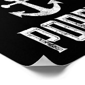 ヴィンテージキャプテンポピーパーソナライズされたファミリークルーズ ポスター (角)