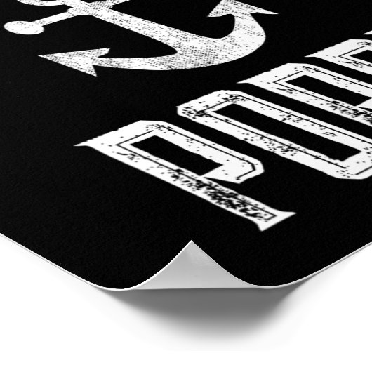 ヴィンテージキャプテンポピーパーソナライズされたファミリークルーズ ポスター (角)