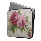 ヴィンテージキャベツバラエレガンスエレクトロニクスバッグ ラップトップスリーブ (正面左)