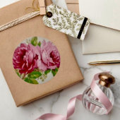 ヴィンテージキャベツバラエレガンスシール ラウンドシール