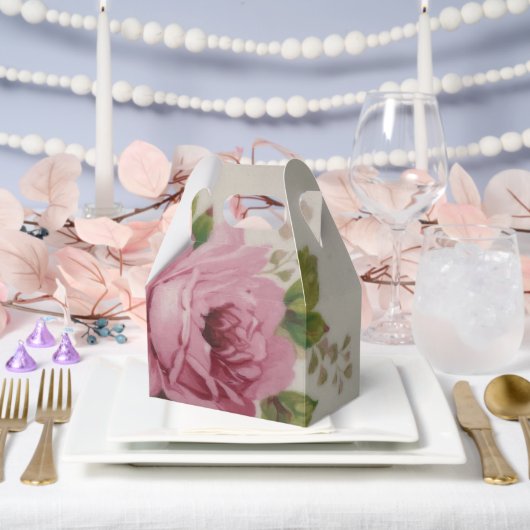 ヴィンテージキャベツバラエレガンスフェイスボックス フェイバーボックス (ウェディング)