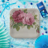 ヴィンテージキャベツバラエレガンス紙プレート ペーパープレート (パーティー)