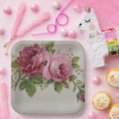 ヴィンテージキャベツバラエレガンス紙プレート ペーパープレート (パーティー)