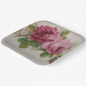 ヴィンテージキャベツバラエレガンス紙プレート ペーパープレート (傾斜あり)