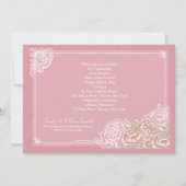 ヴィンテージキャベツバラ写真確認招待状 招待状 (裏面)