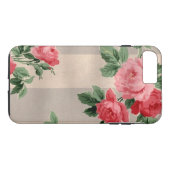 ヴィンテージキャベツバラ壁紙プリント Case-Mate iPhoneケース (裏面(横))
