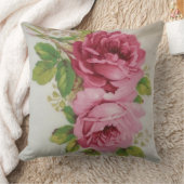 ヴィンテージキャベツバラ クッション (ブランケット)