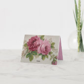 ヴィンテージキャベツバラ サンキューカード (裏面)