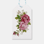 ヴィンテージキャベツローズエレガンス ギフトタグ (正面)