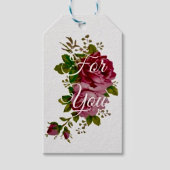 ヴィンテージキャベツローズエレガンス ギフトタグ