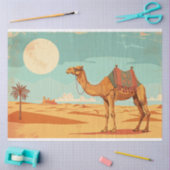 ヴィンテージキャメルポスター家具のデコページ 薄葉紙 (クラフト)